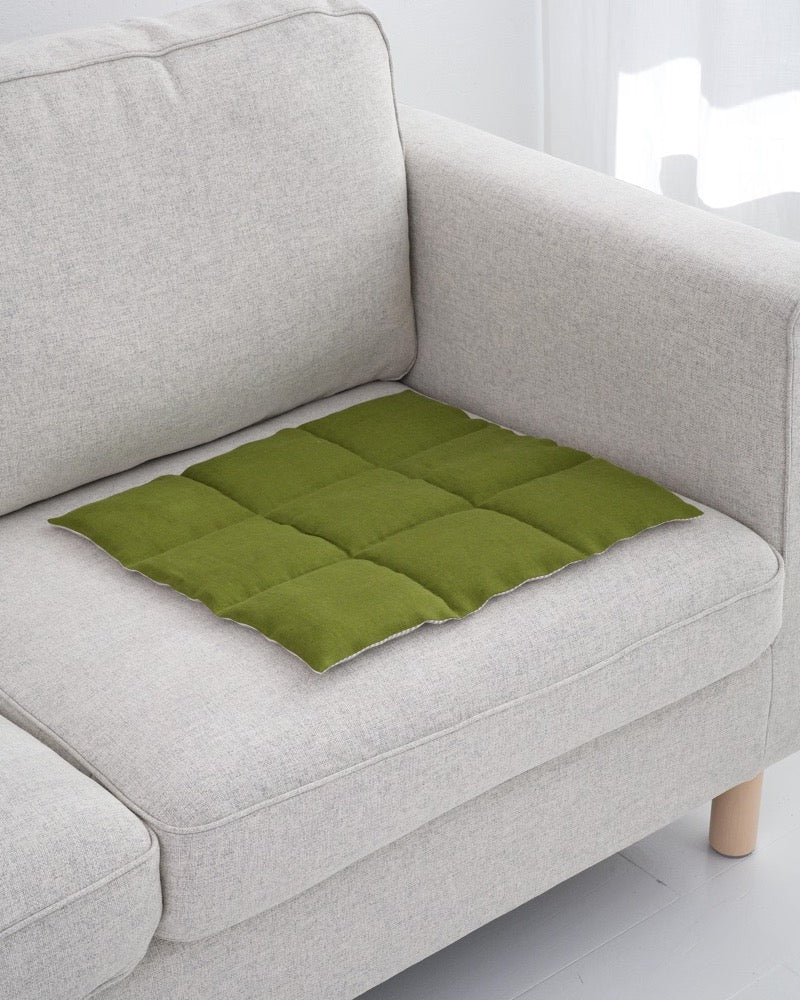 Quilted Linen Couch Cover for Pets, Reversible Sofa Seat Protector, Slipcover for Sectional or Sofa Pad Topper
